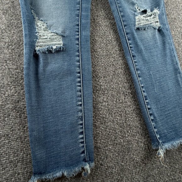 BKE Parker Jeans Women Blue Denim High Rise Ankle Skinny Adult ACTL 27X25 - Picture 5 of 15